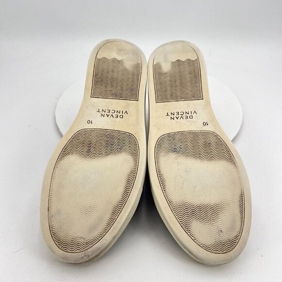 Devan Vincent Men Size10 Black Leather Classic Rubber Sole Lace Up Casual Shoes - Picture 10 of 15